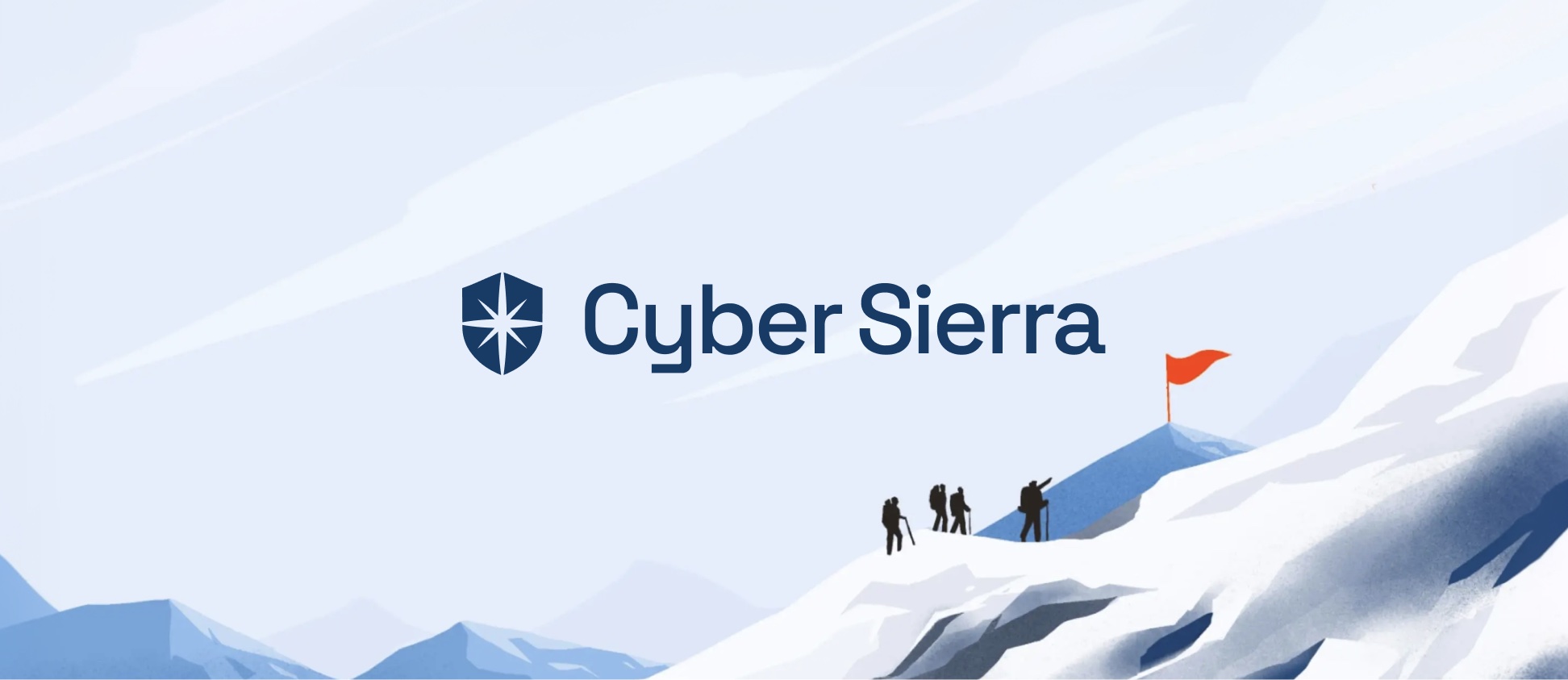 Case Study | Cyber Sierra: a team climbing toward a flag on a mountain summit